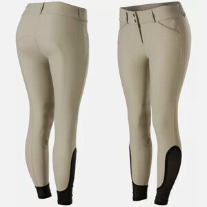 Equinavia Maud Women's 24 Silicone Knee Patch Breech Competition/ Training Tan